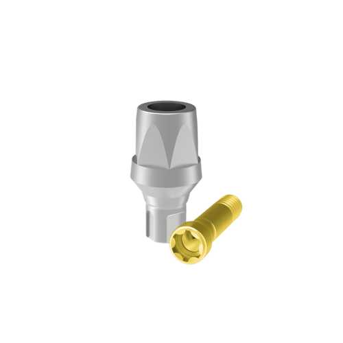 Federa - Pilar Ø 4.1, altura 4 mm
con tornillo pasante para prótesis cementada