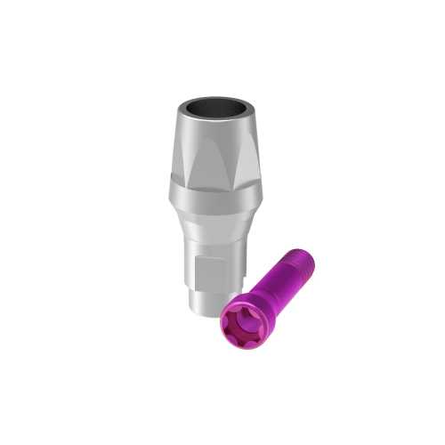 Federa - Pilar Ø 4.1, altura 4 mm
con tornillo pasante para prótesis cementada