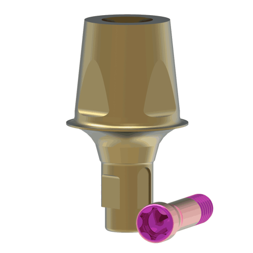 Federa - Pilar Ø 6.5, altura 5.0 mm
con tornillo pasante para prótesis digital cementada
Puente/Corona