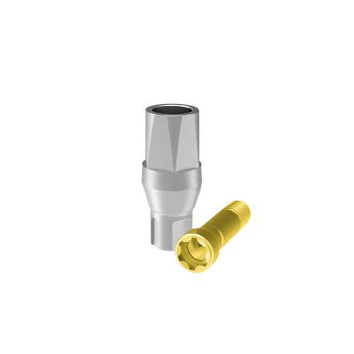 Federa - Pilar Ø 3.3, altura 4 mm
con tornillo pasante para prótesis cementada